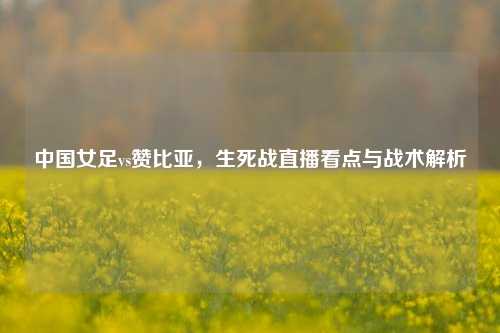 中国女足vs赞比亚，生死战直播看点与战术解析