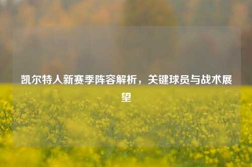 凯尔特人新赛季阵容解析，关键球员与战术展望