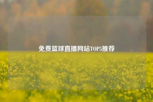 免费篮球直播网站TOP5推荐