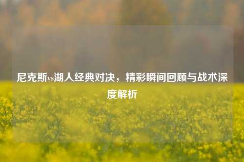 尼克斯vs湖人经典对决，精彩瞬间回顾与战术深度解析