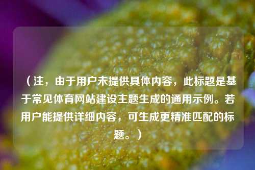（注，由于用户未提供具体内容，此标题是基于常见体育网站建设主题生成的通用示例。若用户能提供详细内容，可生成更精准匹配的标题。）