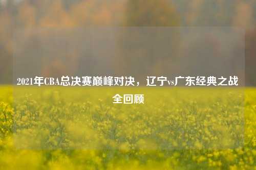 2021年CBA总决赛巅峰对决,辽宁vs广东经典之战全回顾