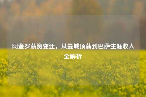 阿奎罗薪资变迁,从曼城顶薪到巴萨生涯收入全解析