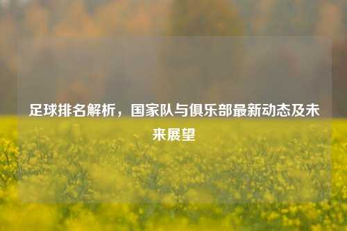足球排名解析，国家队与俱乐部最新动态及未来展望