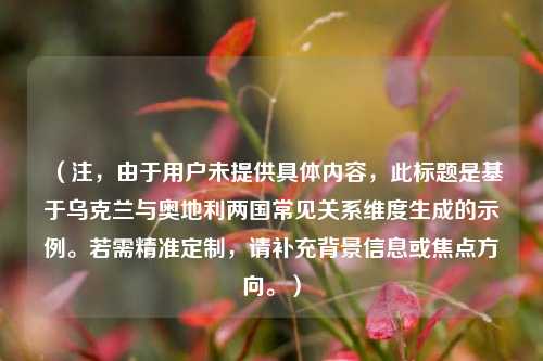 （注，由于用户未提供具体内容，此标题是基于乌克兰与奥地利两国常见关系维度生成的示例。若需精准定制，请补充背景信息或焦点方向。）