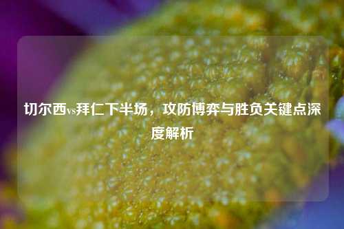 切尔西vs拜仁下半场，攻防博弈与胜负关键点深度解析