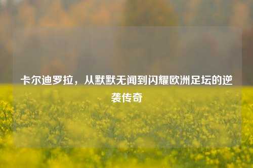卡尔迪罗拉，从默默无闻到闪耀欧洲足坛的逆袭传奇