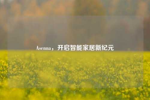Asenna，开启智能家居新纪元