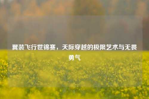 翼装飞行世锦赛，天际穿越的极限艺术与无畏勇气