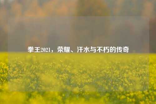 拳王2021，荣耀、汗水与不朽的传奇