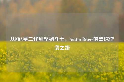 从NBA星二代到坚韧斗士，Austin Rivers的篮球逆袭之路