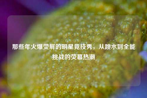 那些年火爆荧屏的明星竞技秀，从跳水到全能挑战的荧幕热潮