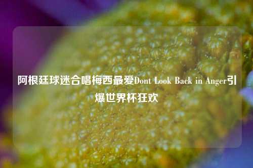 阿根廷球迷合唱梅西最爱Dont Look Back in Anger引爆世界杯狂欢