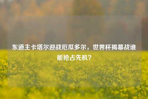 东道主卡塔尔迎战厄瓜多尔，世界杯揭幕战谁能抢占先机？