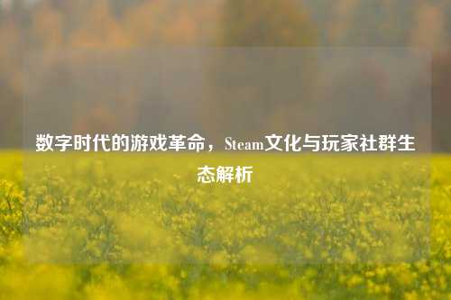 数字时代的游戏革命，Steam文化与玩家社群生态解析